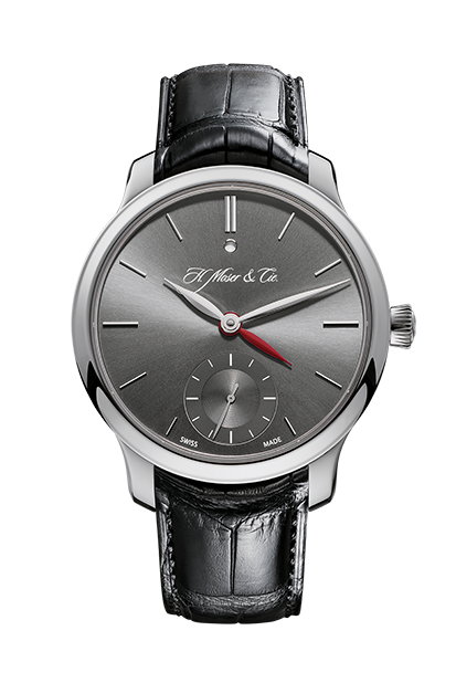 H. Moser & Cie 1346-0301 : Endeavour Dual Time, Platinum, Ardoise Dial