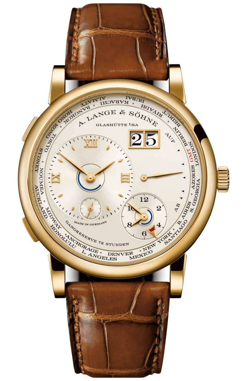 A. Lange & Söhne 136.021 : Lange 1 Timezone Yellow Gold / Champagne