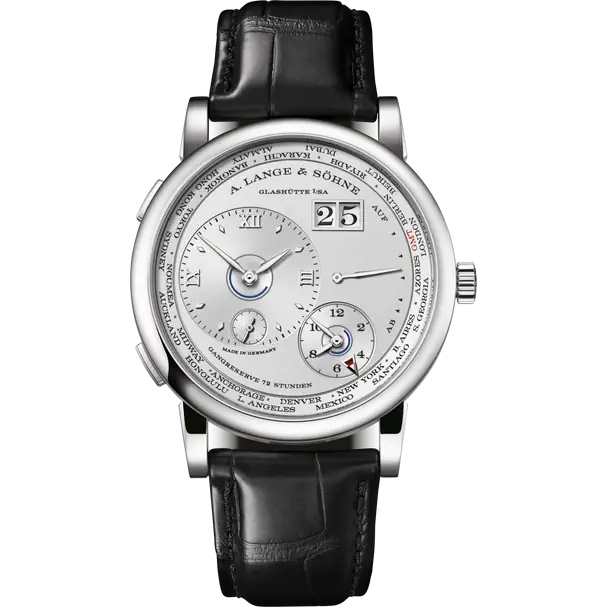 A. Lange & Söhne 136.025 : Lange 1 Timezone Platinum / Silver