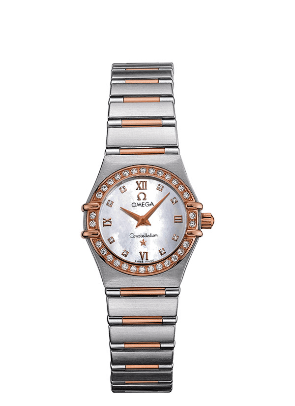 Omega 1360.76.00 : Constellation Quartz 22.5 Stainless Steel / Red Gold / Diamond / MOP