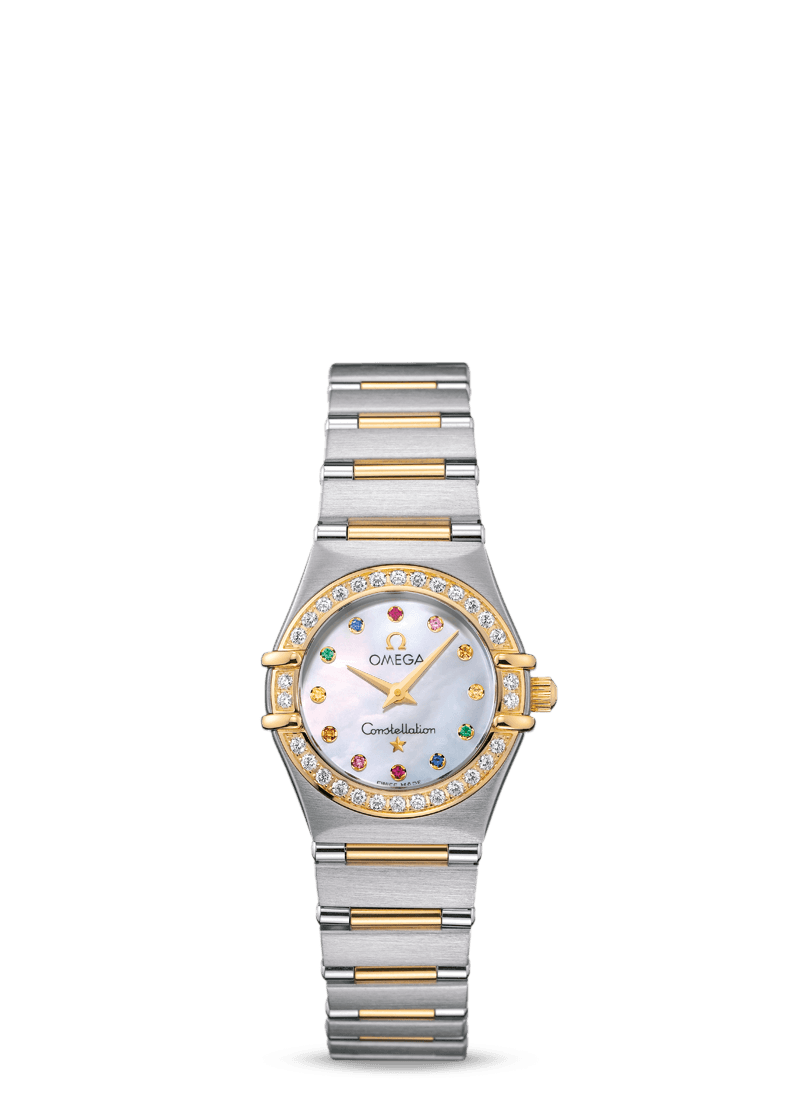 Omega 1367.79.00 : Constellation Quartz 25.5 '95 Stainless Steel / Yellow Gold / Diamond / MOP Iris