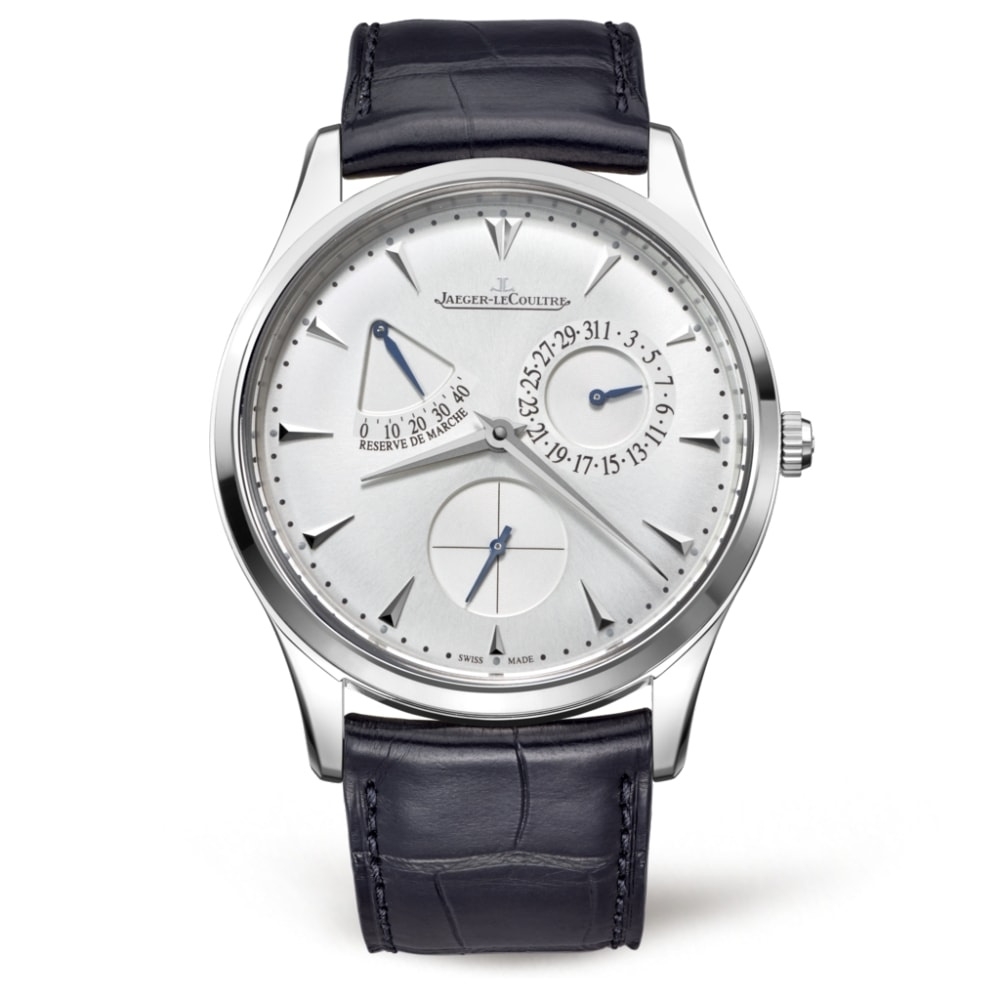 Jaeger-LeCoultre 1378420 : Master Ultra Thin Réserve de Marche Stainless Steel / Silver / Alligator