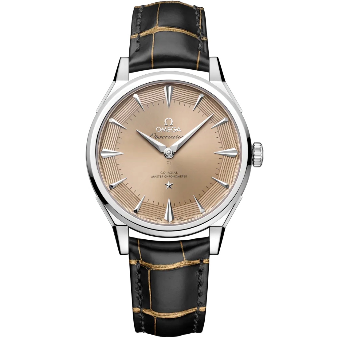 Omega 140.93.39.21.99.001 : Constellation Observatory Platinum / Salmon