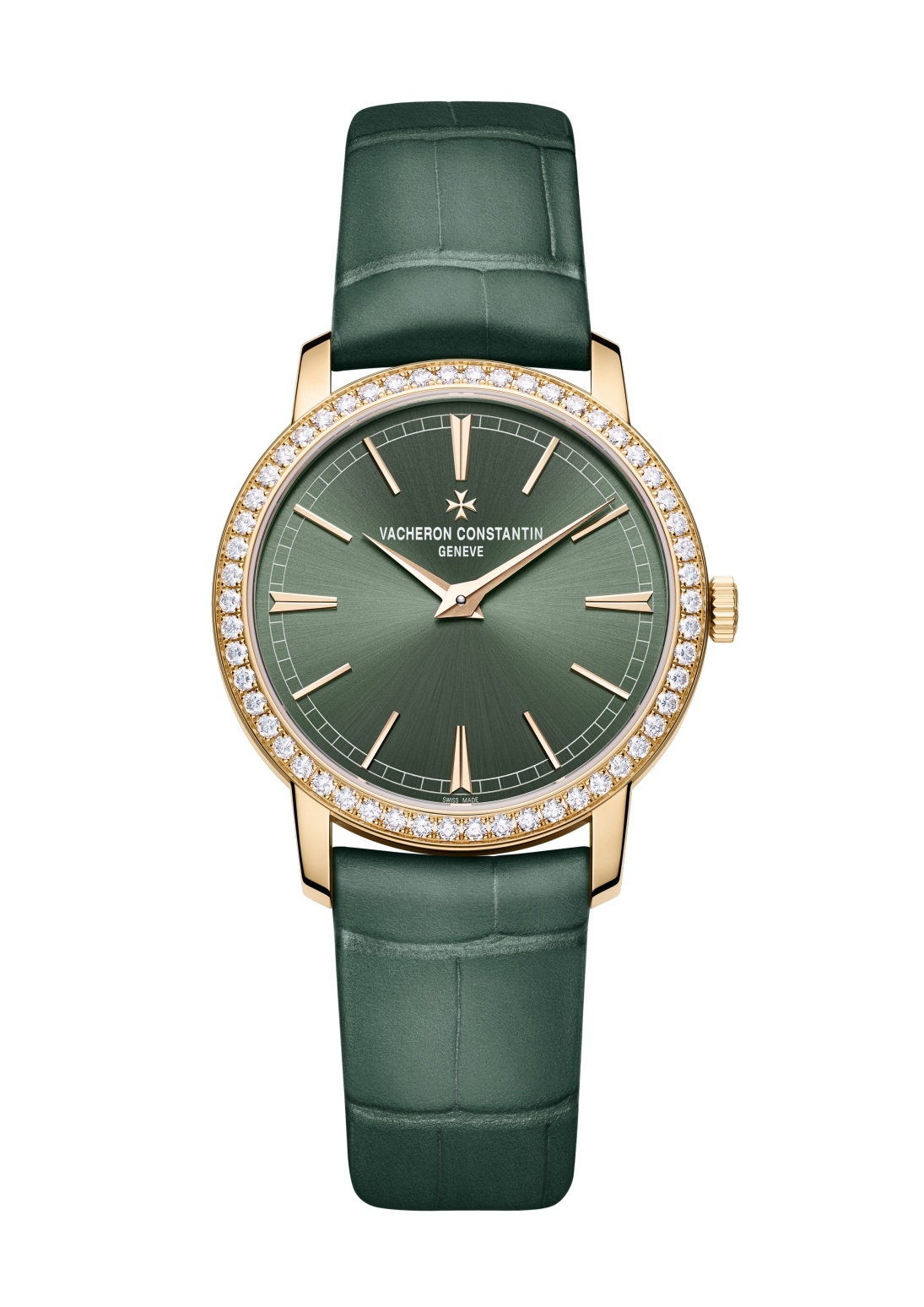 Vacheron Constantin 1405T/000R-H009 : Traditionnelle Manual-Winding 33 Pink Gold - Diamond / Green