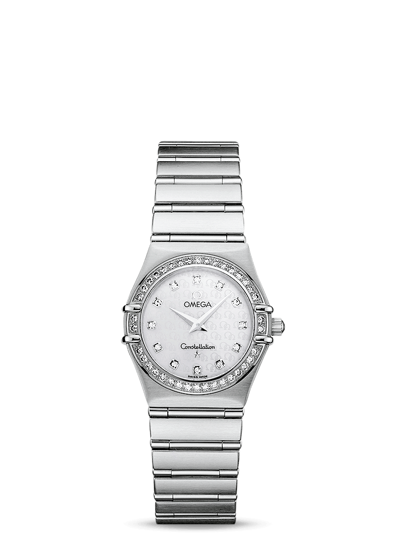 Omega 1458.75.00 : Constellation Quartz 25.5 '95 Stainless Steel / Diamond / MOP