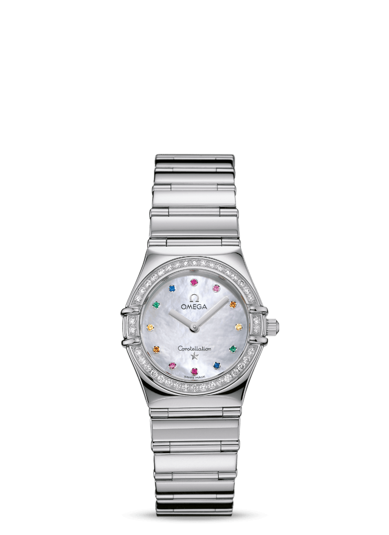 Omega 1475.79.00 : Constellation Quartz 25.5 My Choice Stainless Steel / Diamond / MOP Iris