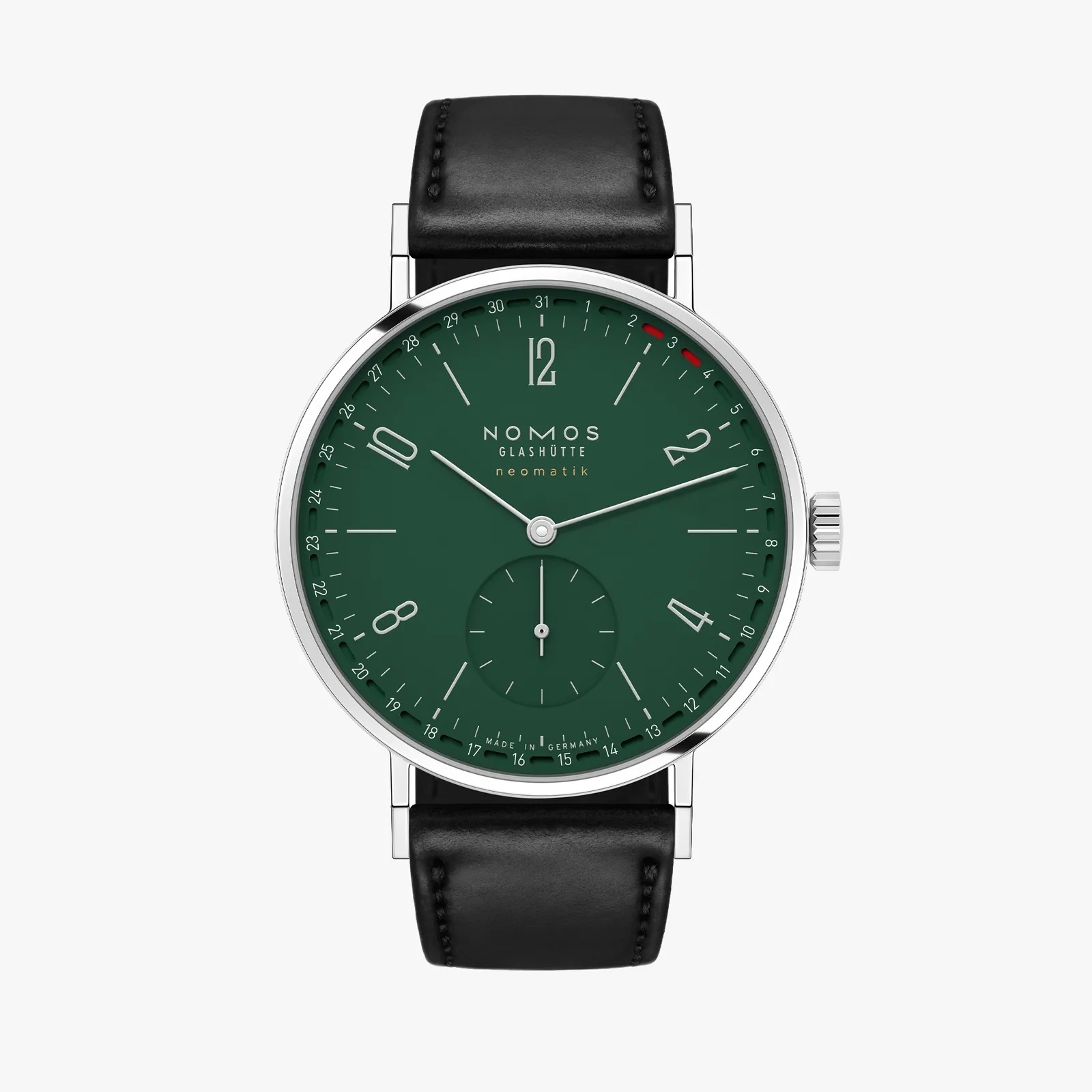 Nomos Glashütte 148.SB : Tangente Neomatik 38 Update Stainless Steel / Forest Green / Closed Case Back