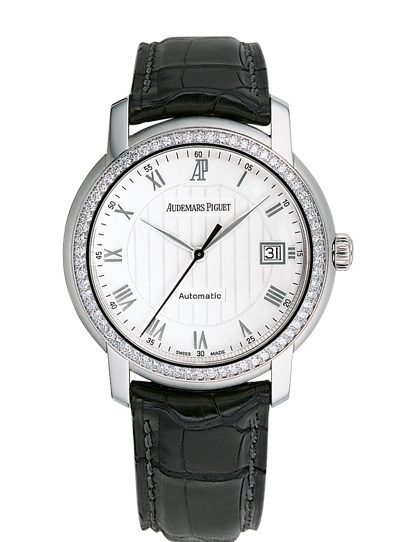 Audemars Piguet 15140BC.ZZ.A002CR.01 : Jules Audemars Selfwinding White Gold / Diamond / White