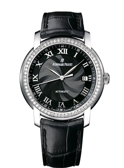Audemars Piguet 15140BC.ZZ.A002CR.03 : Jules Audemars Selfwinding White Gold / Diamond / Black