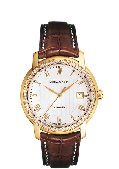 Audemars Piguet 15140OR.ZZ.A088CR.01 : Jules Audemars Selfwinding Pink Gold / Diamond / White