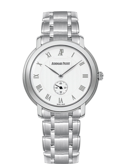Audemars Piguet 15155BC.OO.1229BC.01 : Jules Audemars Small Seconds White Gold / Silver / Bracelet