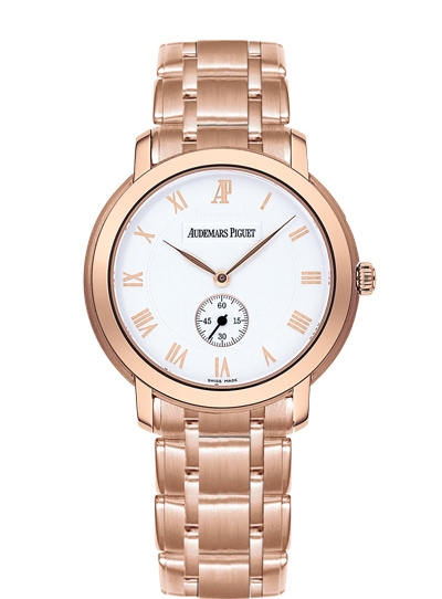 Audemars Piguet 15155OR.OO.1229OR.01 : Jules Audemars Small Seconds Pink Gold / Silver / Bracelet