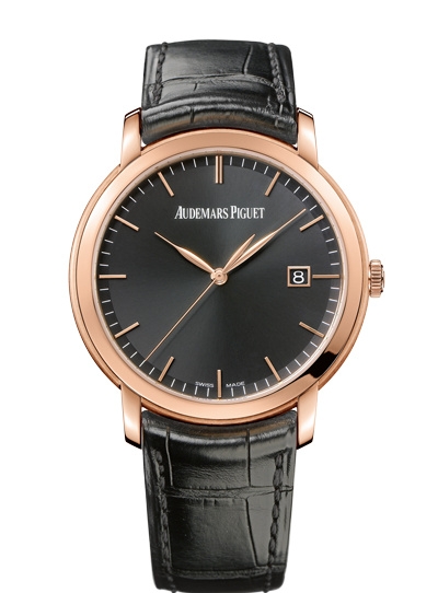 Audemars Piguet 15170OR.OO.A002CR.01 : Jules Audemars Selfwinding Pink Gold / Black