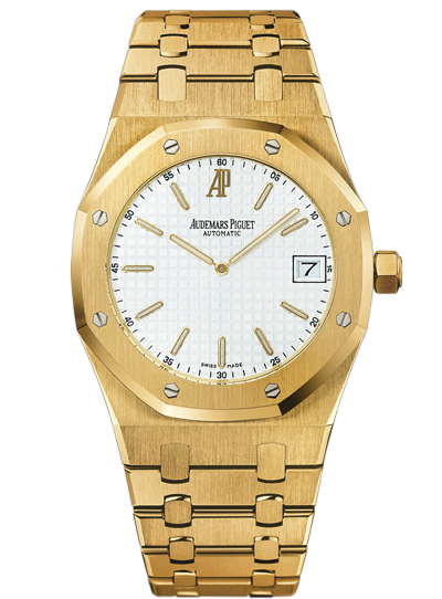 Audemars Piguet 15202BA.OO.0944BA.01 : Royal Oak Extra-Thin Yellow Gold / Silver