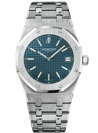 Audemars Piguet 15202ST.OO.0944ST.02 : Royal Oak Extra-Thin Stainless Steel / Dark Blue