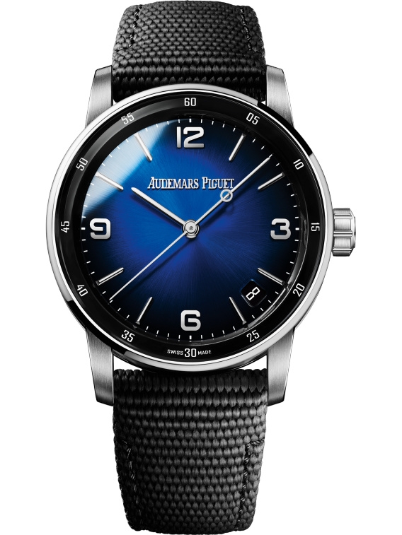 Audemars Piguet 15210BC.OO.A002KB.01 : CODE 11.59 Automatic White Gold / Blue / Fabric