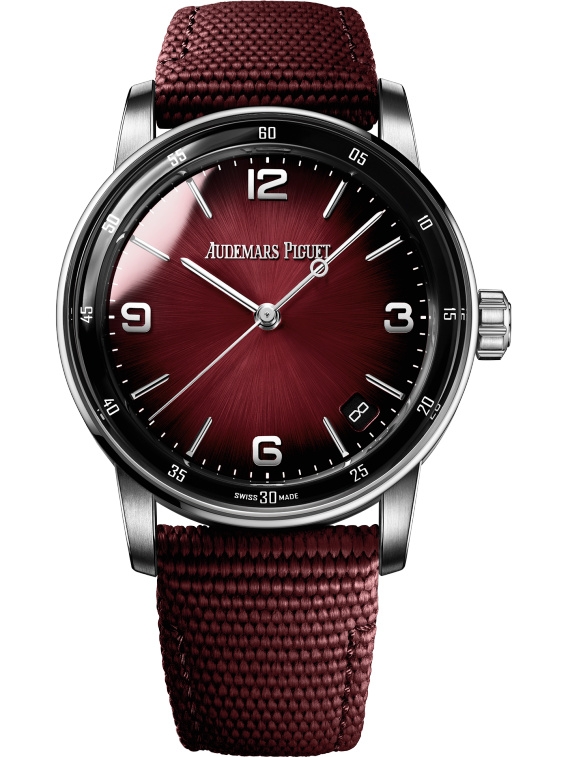Audemars Piguet 15210BC.OO.A500KB.01 : CODE 11.59 Automatic White Gold / Burgundy / Fabric