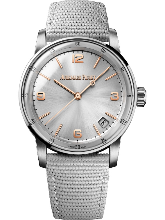 Audemars Piguet 15210CR.OO.A008KB.01 : CODE 11.59 Automatic White Gold / Pink Gold / Silver / Fabric