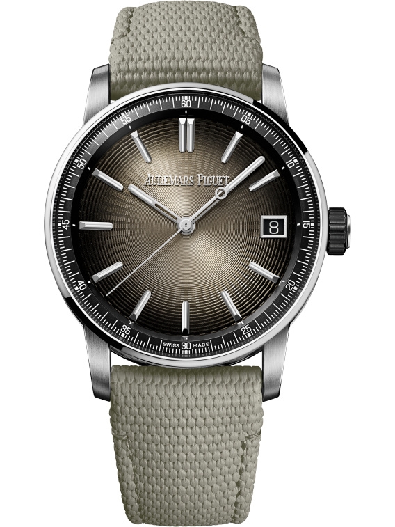 Audemars Piguet 15210QT.OO.A064KB.01 : CODE 11.59 Automatic Stainless Steel - Ceramic / Beige / Fabric