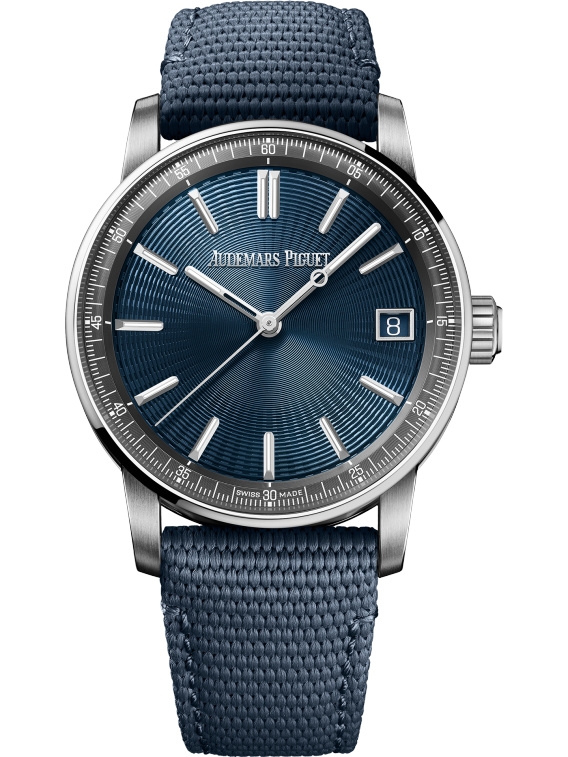Audemars Piguet 15210ST.OO.A348KB.01 : CODE 11.59 Automatic Stainless Steel / Blue / Fabric