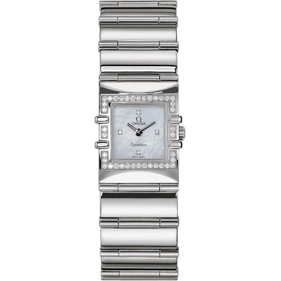 Omega 1528.76.00 : Constellation Quadra Quartz 19.3 Stainless Steel - Diamond / MOP