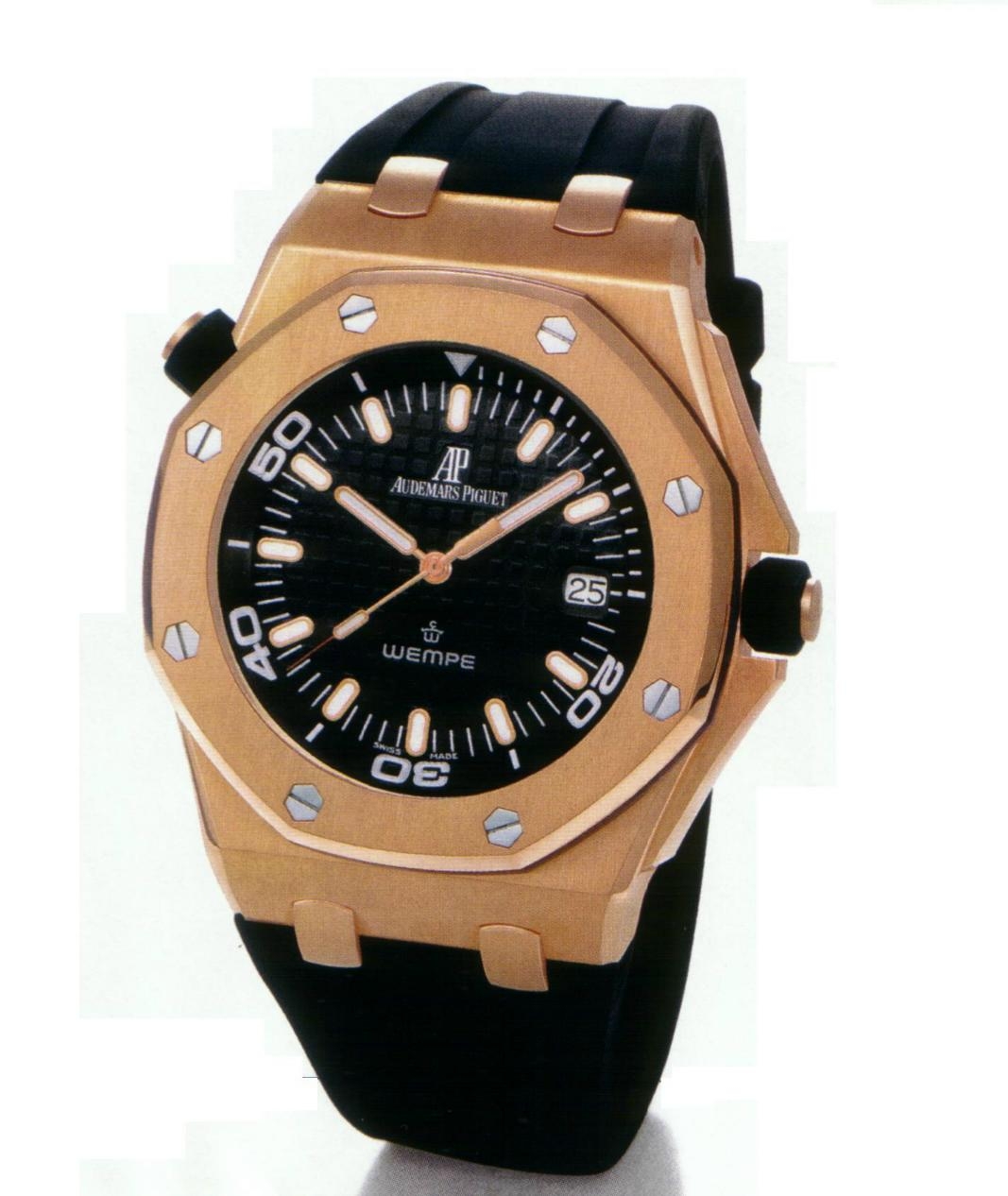 Audemars Piguet 15340OR.OO.D002CA.01 : Royal Oak OffShore 15340 Scuba Wempe Pink Gold