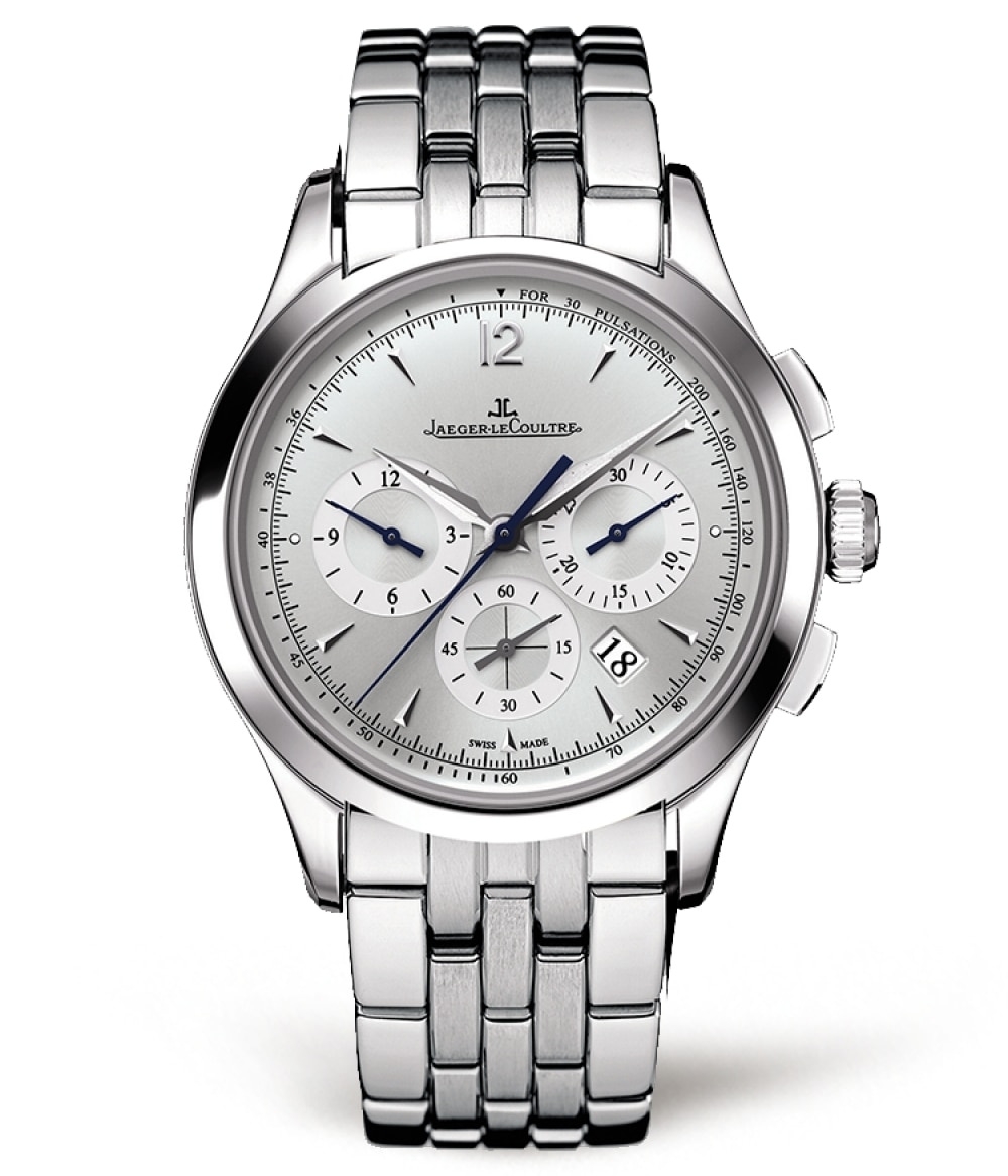 Jaeger-LeCoultre 1538120 : Master Chronograph Stainless Steel / Silver / Bracelet