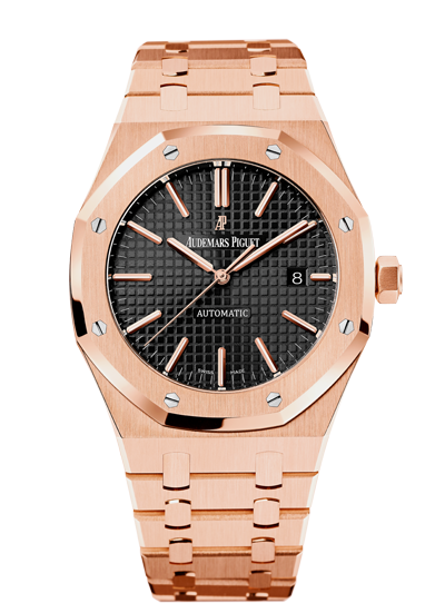 Audemars Piguet 15400OR.OO.1220OR.01 : Royal Oak 15400 Pink Gold / Black