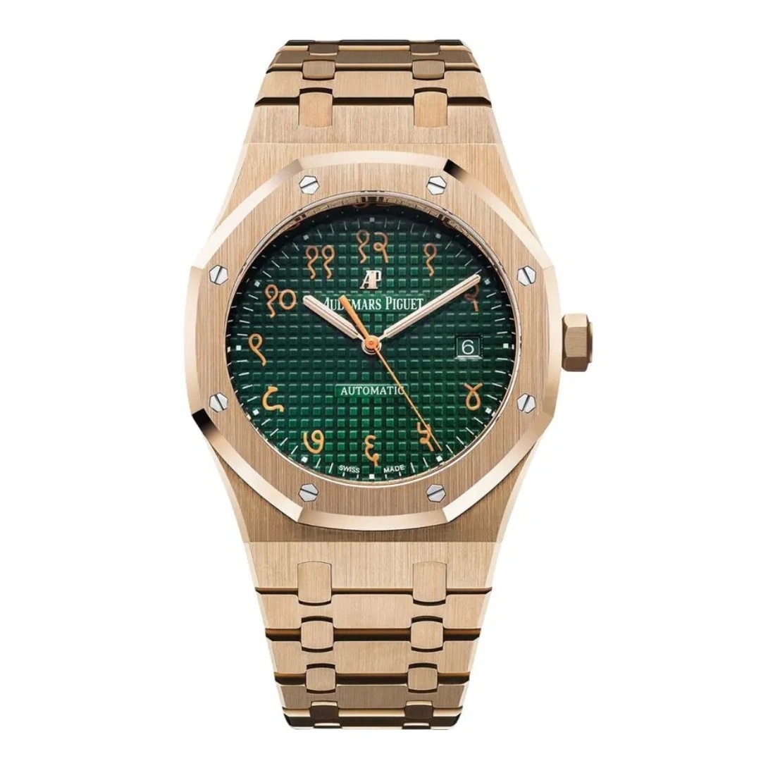 Audemars Piguet 15409OR.OO.1220OR.01 : Royal Oak Selfwinding Pink Gold / Sanskrit