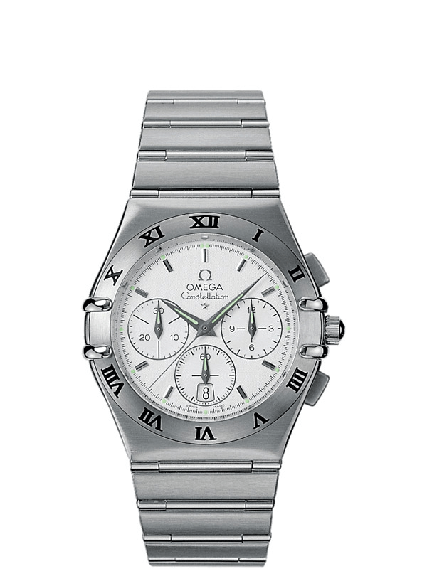Omega 1542.30.00 : Constellation Quartz 39 Chronograph Stainless Steel / Silver