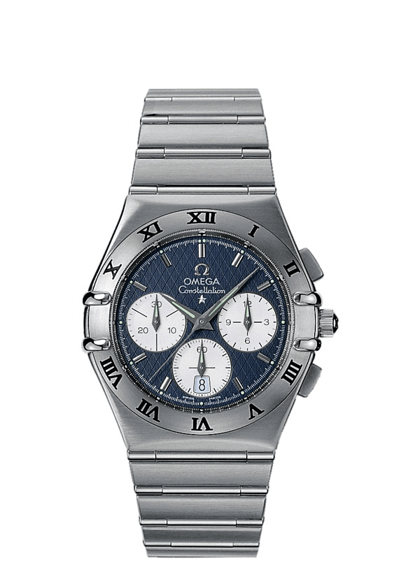 Omega 1542.40.00 : Constellation Quartz 39 Chronograph Stainless Steel / Grey