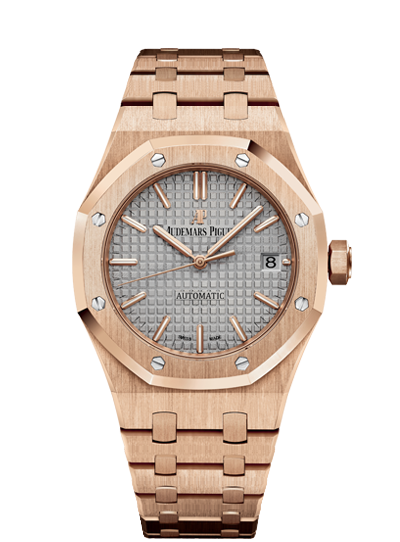 Audemars Piguet 15450OR.OO.1256OR.01 : Royal Oak 15450 Selfwinding Pink Gold / Grey