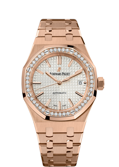 Audemars Piguet 15451OR.ZZ.1256OR.01 : Royal Oak 15451 Selfwinding Pink Gold / Silver