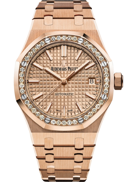 Audemars Piguet 15451OR.ZZ.1256OR.03 : Royal Oak 15451 Selfwinding Pink Gold / Pink