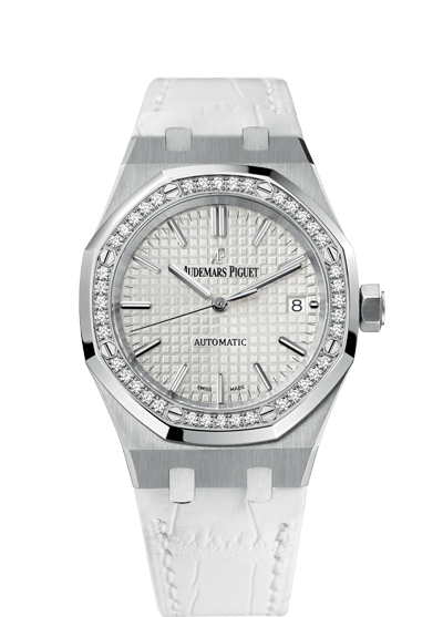 Audemars Piguet 15451ST.ZZ.D011CR.01 : Royal Oak 15451 Selfwinding Stainless Steel / Diamond / Silver / Strap