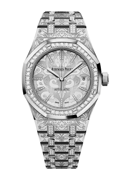 Audemars Piguet 15456BC.ZG.1251BC.01 : Royal Oak 15456 Selfwinding White Gold / Cashmere