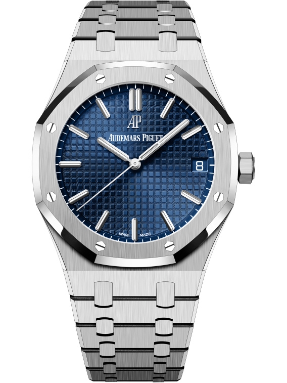 Audemars Piguet 15503BC.OO.1220BC.01 : Royal Oak Selfwinding White Gold / Blue