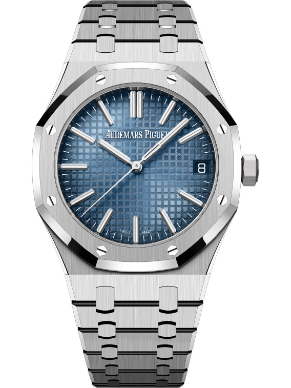 Audemars Piguet 15510BC.OO.1320BC.02 : Royal Oak Selfwinding 41 White Gold / Smoked Blue