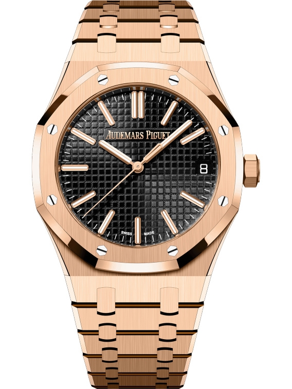 Audemars Piguet 15510OR.OO.1320OR.02 : Royal Oak Selfwinding 41 Pink Gold / Black / 50th Anniversary