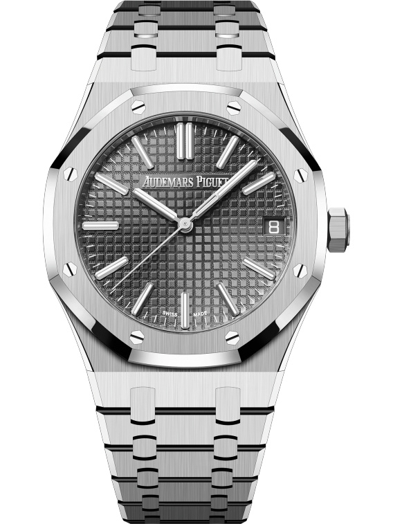 Audemars Piguet 15510ST.OO.1320ST.05 : Royal Oak Self-Winding 41 Stainless Steel / Grey / 50th Anniversary