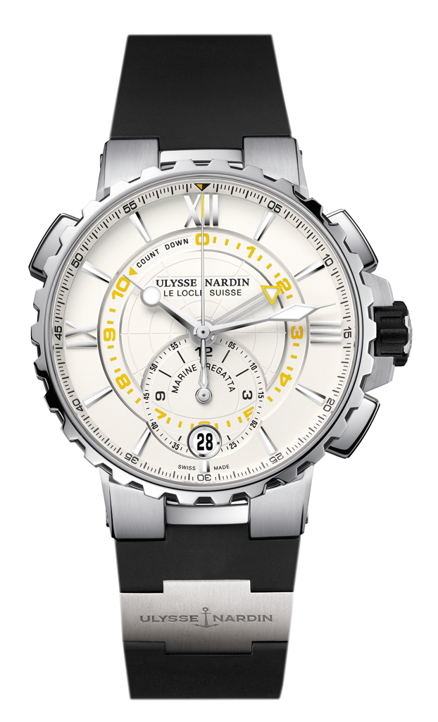 Ulysse Nardin 1553-155-3/40 : Marine Regatta Stainless Steel / Silver / Rubber