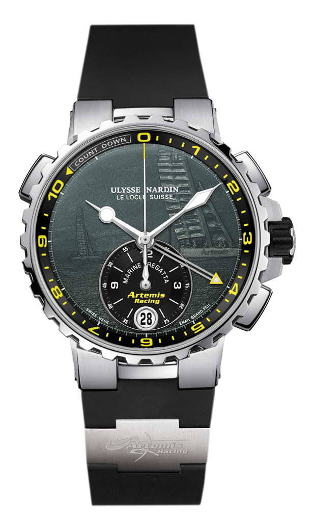 Ulysse Nardin 1553-155LE-3/E2-ART : Marine Regatta Stainless Steel / Artemis / Rubber