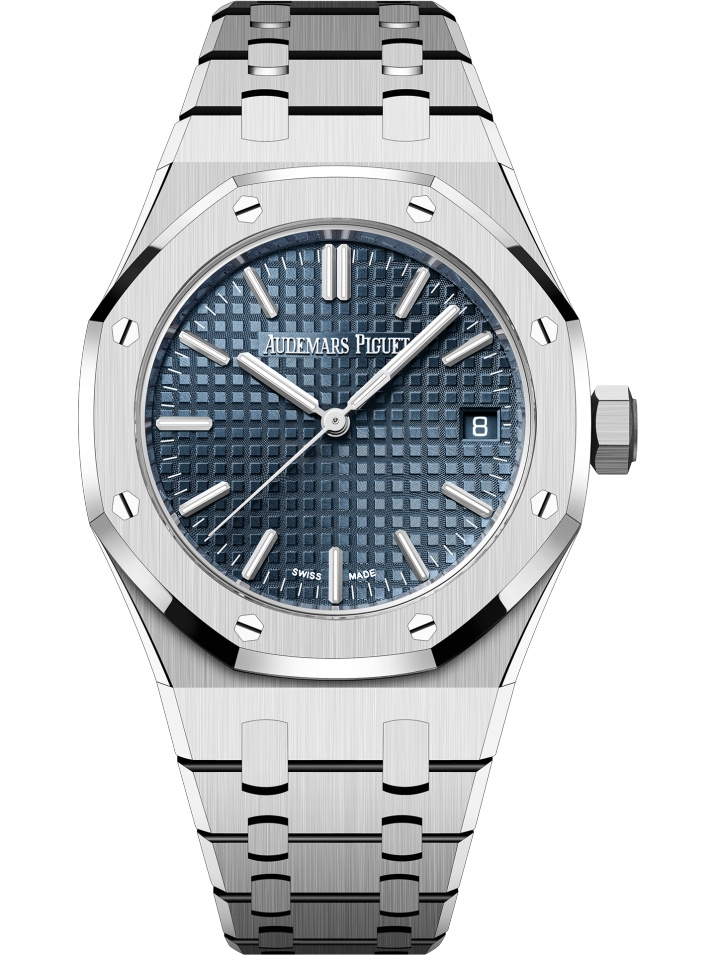 Audemars Piguet 15550ST.OO.1356ST.02 : Royal Oak Selfwinding 37 Stainless Steel / Blue / 50th Anniversary