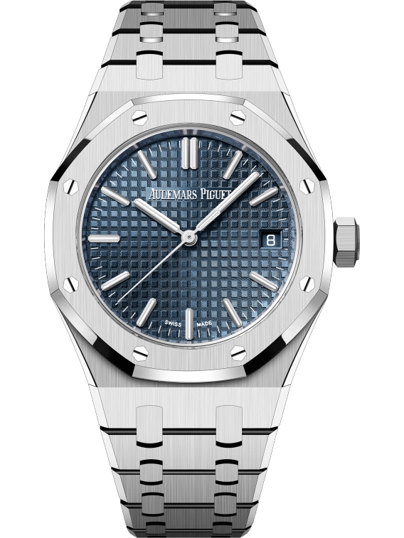 Audemars Piguet 15550ST.OO.1356ST.06 : Royal Oak Selfwinding 37 Stainless Steel / Blue