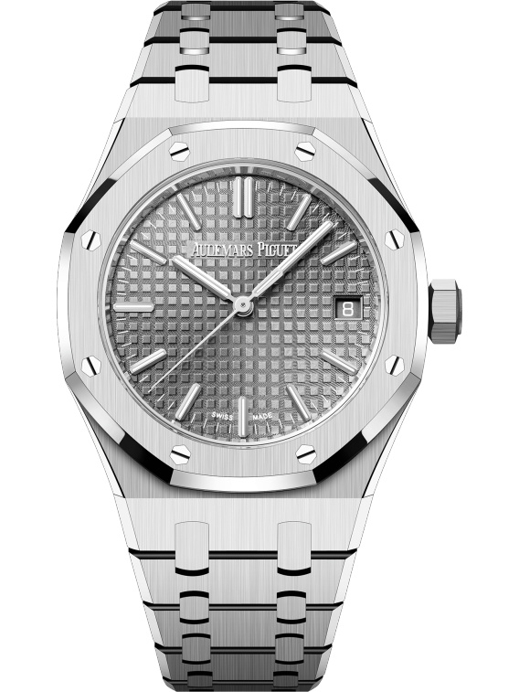 Audemars Piguet 15550ST.OO.1356ST.07 : Royal Oak Selfwinding 37 Stainless Steel / Grey