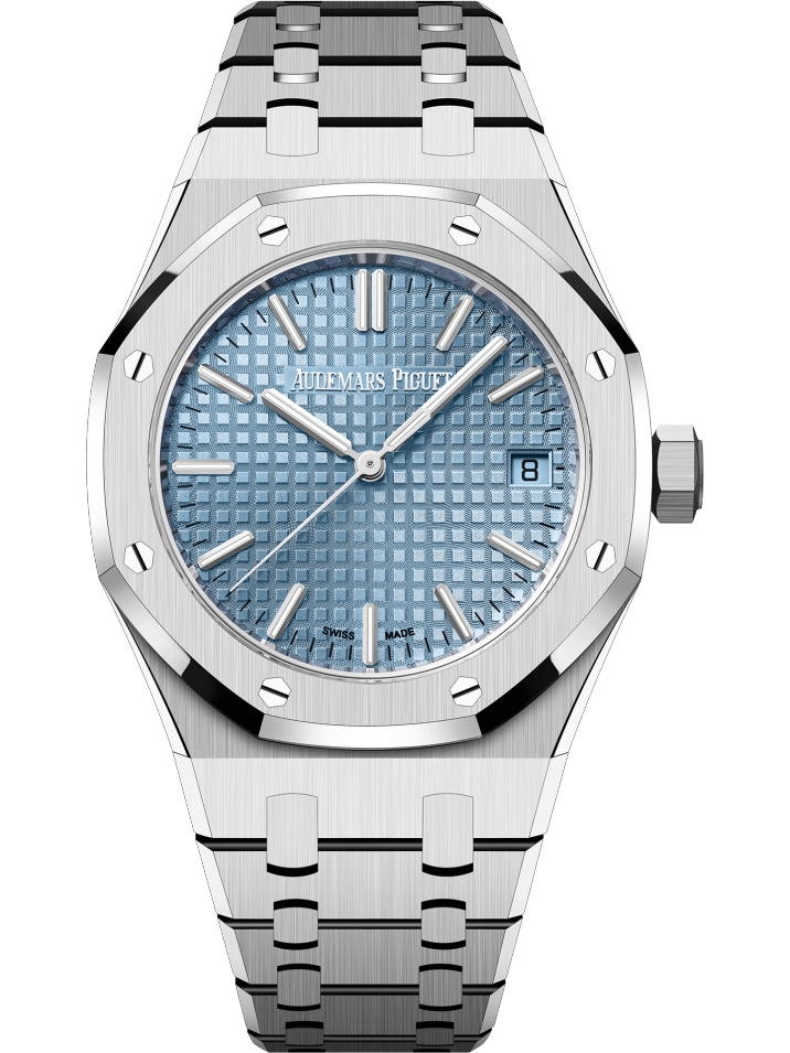 Audemars Piguet 15550ST.OO.1356ST.08 : Royal Oak Selfwinding 37 Stainless Steel / Ice Blue
