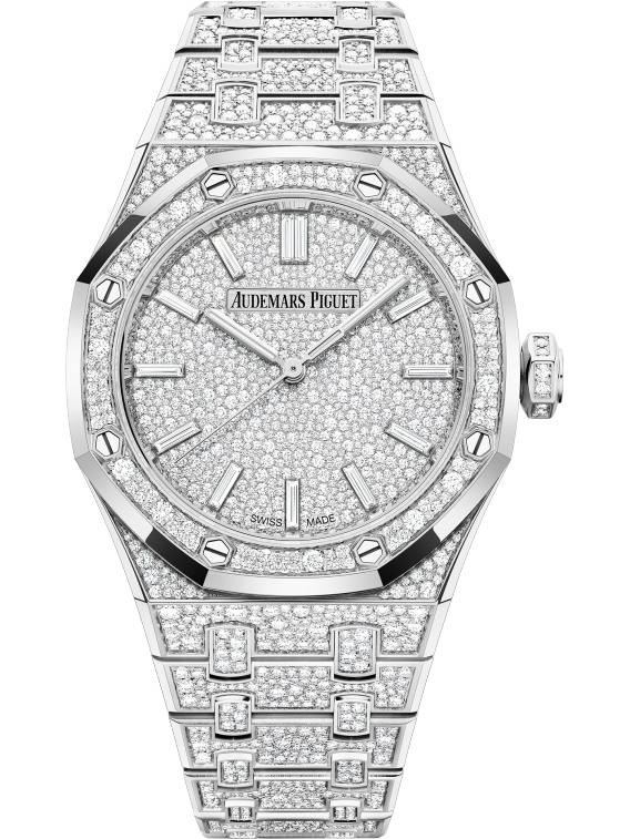 Audemars Piguet 15552BC.ZZ.1358BC.01 : Royal Oak Selfwinding 37 Whtie Gold - Snow-Set