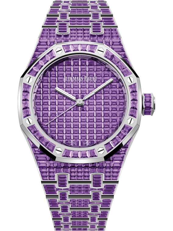 Audemars Piguet 15554BC.AY.1274BC.01 : Royal Oak Self-Winding 37 Amethyst / 50th Anniversary