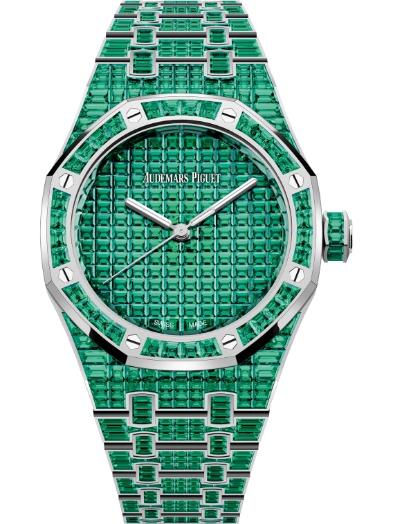 Audemars Piguet 15554BC.EE.1274BC.01 : Royal Oak Self-Winding 37 Emerald / 50th Anniversary