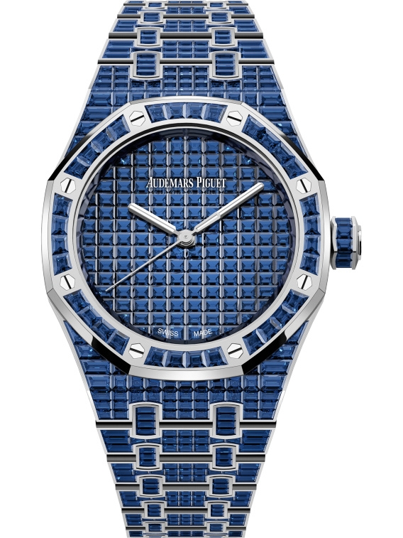 Audemars Piguet 15554BC.SS.1274BC.01 : Royal Oak Self-Winding 37 Blue Sapphire / 50th Anniversary